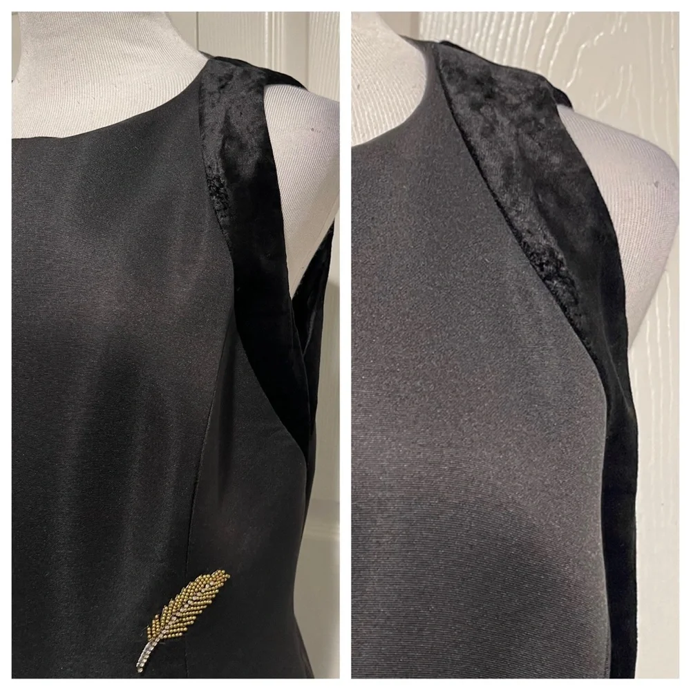 Ted Baker FLLORAA EMBELLISHED MIDI DRESS - BLACK